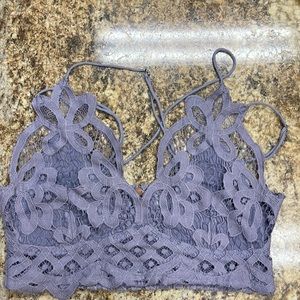 Free People Lilac Gray Bralette